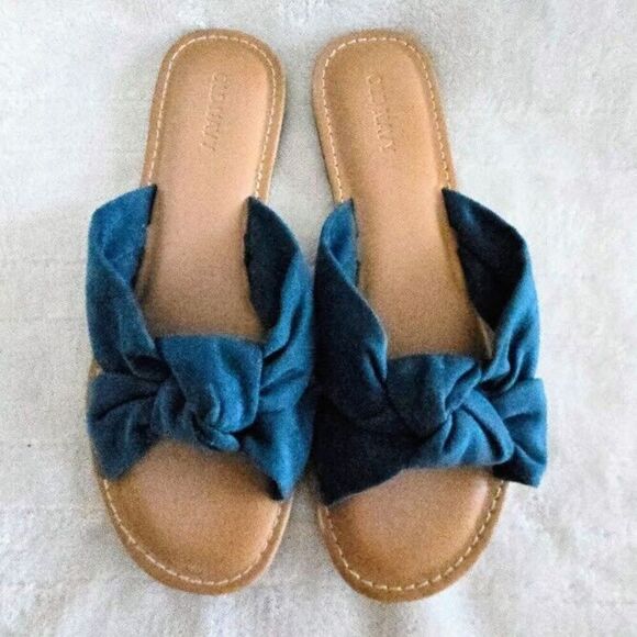 Old Navy Bow Slide Sandals - Slip On Casual Comfort - Size (See Pics) - Picture 3 of 7